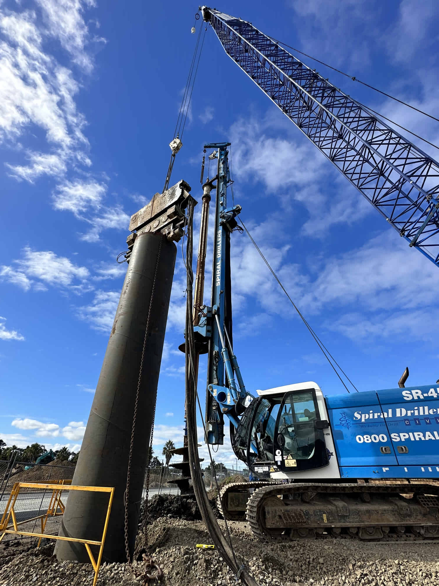 Spiral Drillers - Drilling Rig on the Riverbank